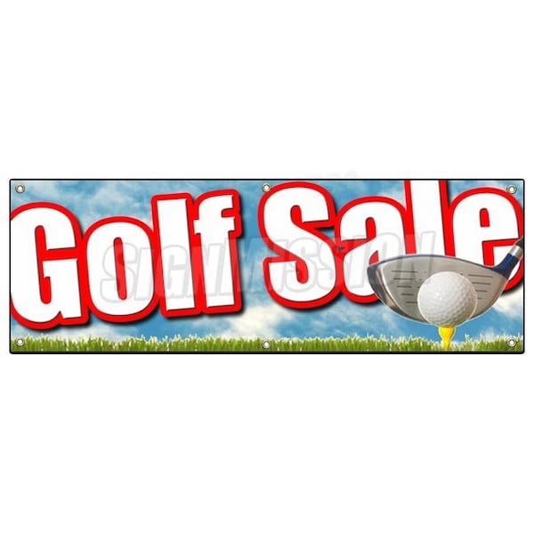 Signmission GOLF SALE BANNER SIGN golfing shop signs ball club bags clothes 50% huge B-72 Golf - main